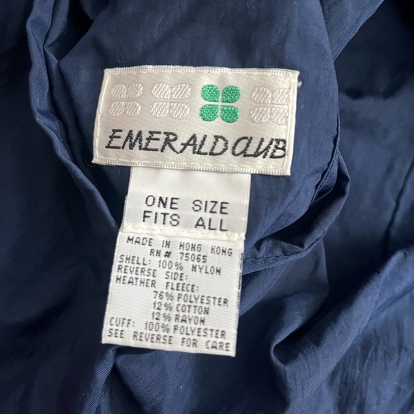 Vintage Emerald Club Reversible Full Snap Jacket Unisex One Size Fits All - Picture 4 of 9